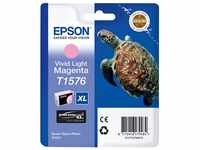 Epson T1576 Tintenpatrone Schildkröte, Singlepack vivid hell magenta