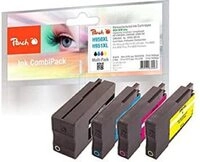 Peach H950/951 Spar Pack Druckerpatronen XL (BK, C, M, Y) ersetzt HP No. 950XL,...