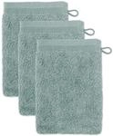 M&ouml;ve Superwuschel Waschhandschuh 15 x 20 cm aus 100% Baumwolle, Tea 3er Set