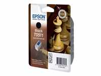 Epson T0511 Tintenpatrone Schach, Singlepack, schwarz