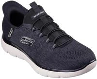 Skechers Herren Summits Key Pace Turnschuhe, Black Mesh W, 39.5 EU