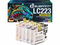 Bubprint 5 Druckerpatronen kompatibel als Ersatz für Brother LC223 XL LC225XL