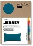 schlafgut Easy Jersey Kissenbezug 40x80 cm 100% Baumwolle, Petrol Deep