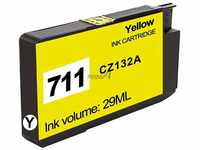 PRIMA4 - CZ132 CZ132A H711 29ml Gelb Pigmenttintenpatrone Kompatibel Mit...