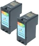 vhbw 2X Tintenpatronen kompatibel mit Lexmark Z735 Drucker