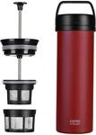 ESPRO P0 Ultralight French Press to go, Edelstahl, 470 ml, Cranberry 