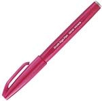 Pentel SES15C-B2X Brush Sign Pen burgunderrot, Faserschreiber, pinsel&auml;hnliche