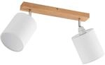 Lindby Strahler Imarin (Skandinavisch) aus Holz (2 flammig, E27) - Deckenlampe