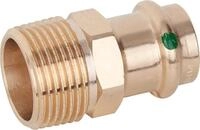 Viega ܜbergangsst&uuml;ck Sanpress 2211 RG, SC-Contur mit AG 22 mm x 1 Zoll, 287771