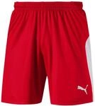 Puma teamGOAL Shorts Jr, Unisex-Erwachsene Gestrickte Shorts, Puma Red-Puma White,