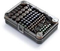 Batteriebox Sortierbox Aufbewahrungsbox f&uuml;r 115 Batterien Organizer Transparent