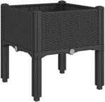 vidaXL Pflanzkasten, Blumenk&uuml;bel mit Beinen Rattan-Optik, Pflanzk&uuml;bel f&uuml;r...