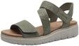 Tamaris Damen Wedge/Plat Sandal - 1-28241-42 771 40 SAGE - COMFORT-Lining