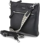 Gabor Silena Damen Umh&auml;ngetasche Crossbody Bag Klein Schwarz