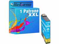 Tito-Express ProSerie 1x Patrone kompatibel mit Epson T1302 mit 20ml Cyan...