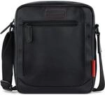 bugatti Clark Schultertasche aus Rindleder, Cross-Body Bag mit verstellbarem