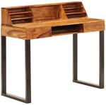 vidaXL Schreibtisch 2 Schubladen B&uuml;cherregl B&uuml;rotisch Computertisch PC Tisch