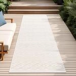 Paco Home Teppich Outdoor Wetterfest, Moderne abstrakte Boho Designs mit 3D...