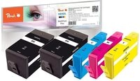 Peach H920 Spar Pack Plus Druckerpatronen XL (2xBK, C, M, Y) ersetzt HP No. 920XL,
