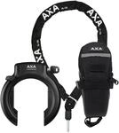 AXA Set Imenso XL Rahmenschloss + ULC 130 Einsteckkette + Tasche &ndash; Fahrradschloss