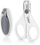 Reer BabyCare Nagelpflege-Set, Babynagelschere und Nagelknipser, weiß