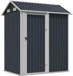 vidaXL Gartenhaus Anthrazit 192x152,5x237 cm Verzinkter Stahl