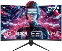 KTC Gaming Monitor Curved 27 Zoll, 180Hz, QHD 2K 2560 x 1440p, 1ms, HDR10, Freesync &