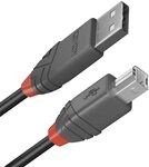 LINDY 36676 7.5m USB 2.0 Typ A an B Kabel Anthrazit