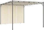 vidaXL Gartenpavillon mit Seitenvorhang Pavillon Pergola Gartenzelt Partyzelt