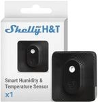 Shelly Blu H&T Schwarz | Bluetooth-gesteuerter Temperatur- und
