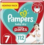 Pampers (Alte Version), Baby-Windeln, Gr&ouml;&szlig;e 7 (17+ kg), 112 Windeln,