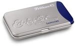 Pelikan Gro&szlig;raum-Tintenpatronen Edelstein Ink, Sapphir (blau) im Metalletui, 6