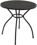 DEGAMO Bistrotisch Classic 70cm rund, Streckmetall anthrazit grau, Outdoor