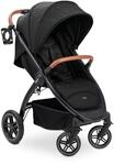 hauck Uptown, Melange Black - Kinderbuggy mit Liegeposition ab Geburt, Breiter Sitz