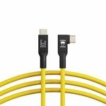 CobraTether USB-C auf USB-C Kabel 90&deg;, 5m, Gelb