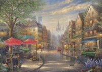 Schmidt Spiele 59675 Thomas Kinkade, Cafe in M&uuml;nchen, 1000 Teile Puzzle