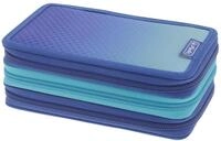 Herlitz Etui TriCase 31teilig bef&uuml;llt, Dip Dye Blue/Turquoise, 1 St&uuml;ck