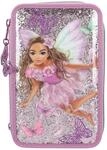Depesche 12775 TOPModel Fairy Love - Gef&uuml;llte 3-Fach Federtasche in Mauve mit