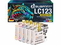 Bubprint 4 Druckerpatronen kompatibel als Ersatz für Brother LC-123 für...