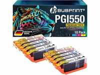 Bubprint 550XL 551XL 10 Druckerpatronen kompatibel als Ersatz für Canon PGI-550