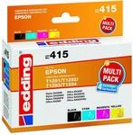 edding Druckerpatrone EDD-415 - Multipack 4 - Schwarz, Cyan, Magenta, Gelb - 1x...