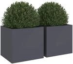 vidaXL Pflanzk&uuml;bel 2 STK., Blumenk&uuml;bel f&uuml;r Dekoration, Blumentopf f&uuml;r...