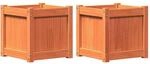 vidaXL Pflanzk&uuml;bel 2 STK., Quadratisch Blumenk&uuml;bel mit viel Platz,...
