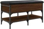 vidaXL Schuhbank Braun Eichen-Optik 82x42x45 cm Holzwerkstoff