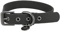 Trixie Hunde-Halsband CityStyle M: Halsumfang 35-42cm/20mm schwarz - Hochwertiges PVC