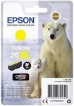 Epson Original Eisb&auml;r Claria 26XL extra gro&szlig;e Einzel-Tintenpatrone Gelb &ndash; 1...