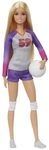 Barbie Made to Move - Volleyballspielerin-Puppe mit Trikot und Ball - 22 Gelenke f&uuml;r