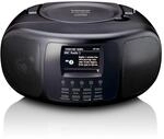 Lenco SCD-6000BK Tragbares Internetradio mit DAB+/FM, Bluetooth, CD-Player und