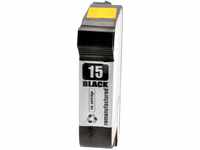 Logic-Seek Tintenpatrone kompatibel mit HP 15 C6615D - Schwarz 42ml