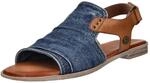 MUSTANG Damen Sandale Hochfront Nieten Faltendetail Klettverschluss 1388-808,